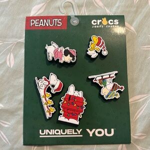 Snoopy Christmas croc charms